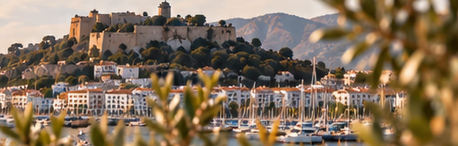 Puerto de Dénia al atardecer.
