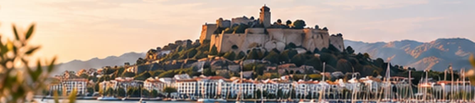 Puerto de Dénia al atardecer.